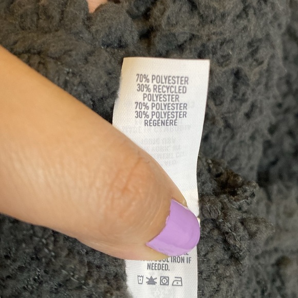 Aerie Dream Sherpa Shearling Quarter Zip Pullover Sweatshirt NWT size Small - Picture 7 of 7